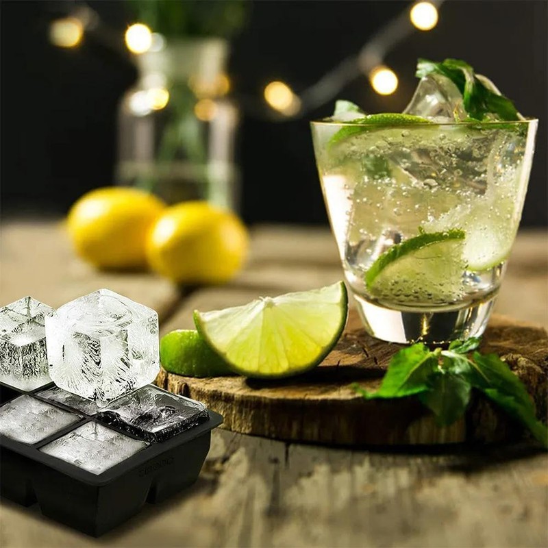 Large Ice Cube Molds 2 Pack, Silicone Ice Cube Tray for Freezer Whiskey gallery