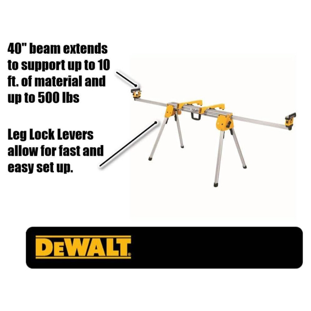 New DEWALT Miter Saw Stand, Compact (DWX724), Silver gallery