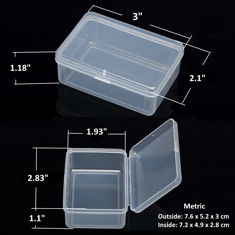 10xPCS Small Plastic Storage Container Boxes Box DIY Coins Screws Jewelry Travel gallery