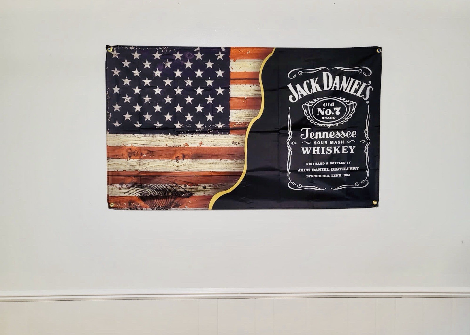 Jack Daniel’s With American Flag/Banner 100D Polyester gallery