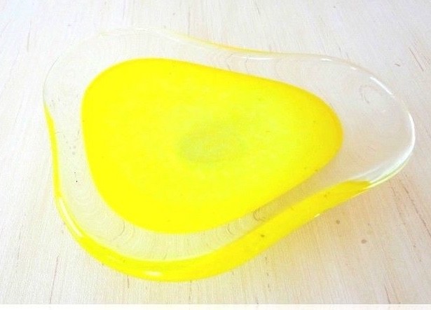 MURANO Glass Free Form Authentic Astray . Small Platter COLLECTIBLE From the 80s gallery