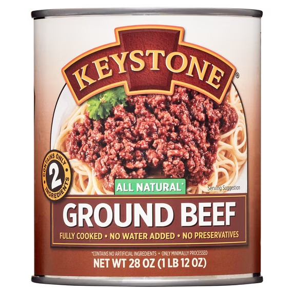 Keystone All Natural Ground Beef, 28 oz Can gallery