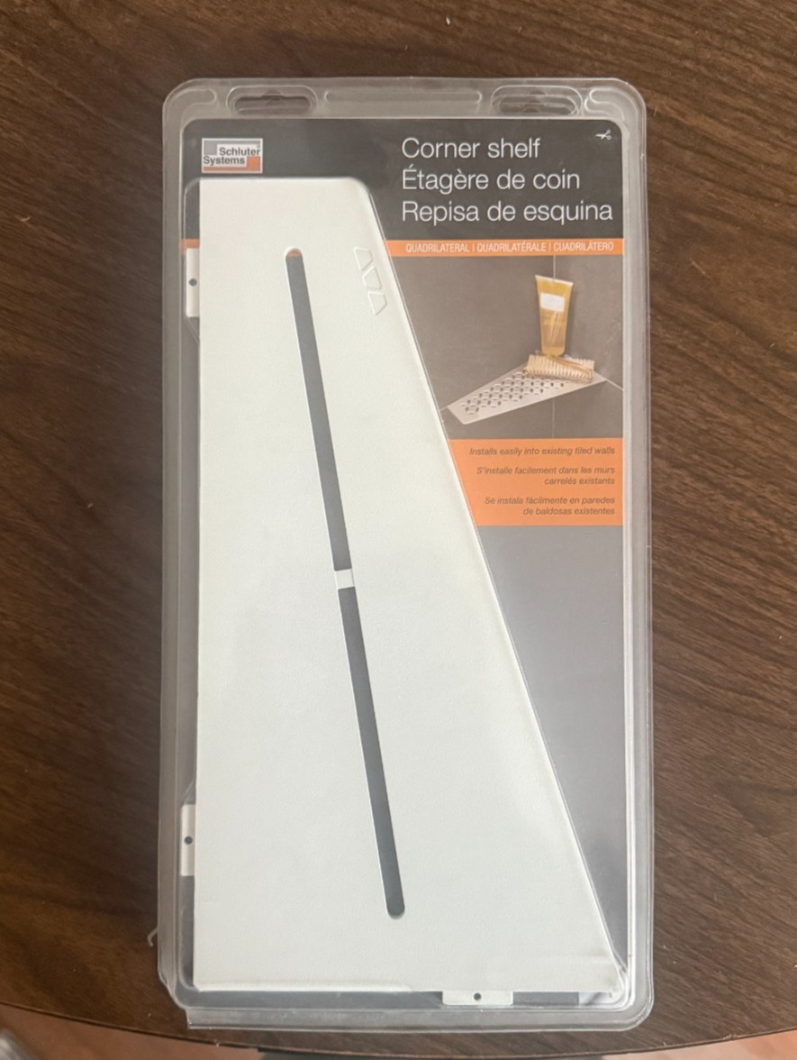 Schluter Systems Shelf Quadrilateral Corner Pure Matte White SES3D7MBW gallery