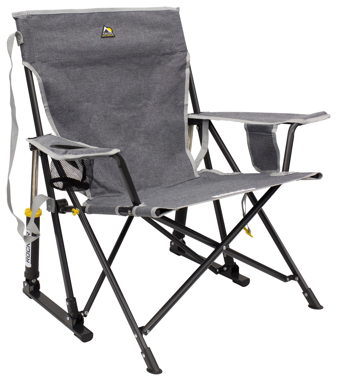 GCI Outdoor 410147 Kickback Rocker Camp Chair - Heathered Pewter gallery