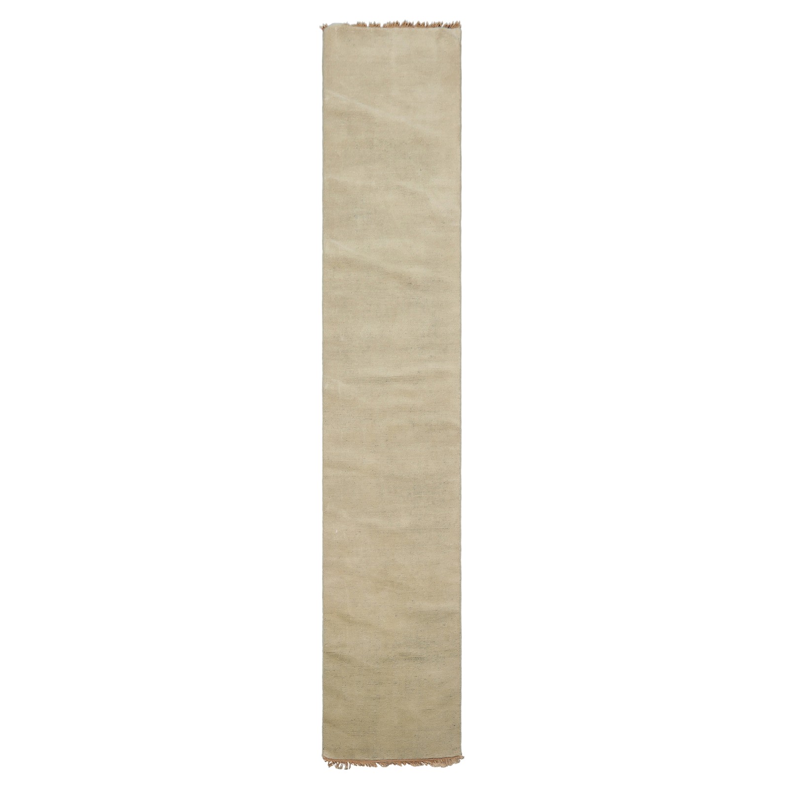 LoomBloom 2'5''x12' Runner Hand Knotted Wool Pale Mint Tibetan Modern Area Rug gallery