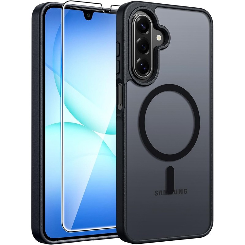 For Samsung Galaxy A17 5G Case Phone Cover Heavy-Duty Tough + Tempered Glass