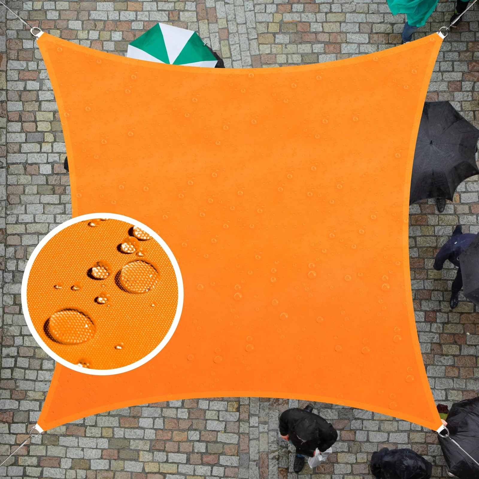ColourTree Orange Rectangle Waterproof Sun Shade Sail Canopy Fabric Outdoor gallery
