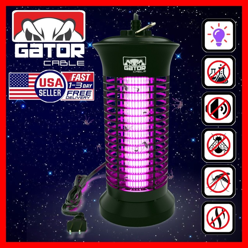 Electric Mosquito Insect Fly Bug Zapper Killer Lamp UV Light Trap Pest Control gallery