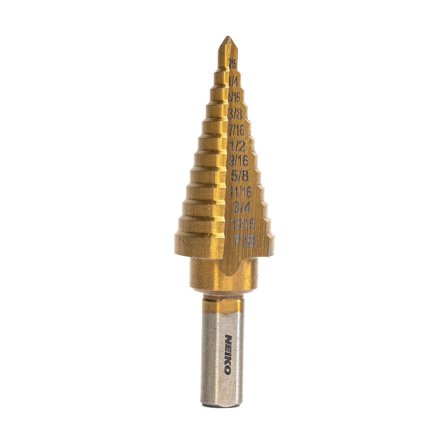 NEIKO 10185A Titanium Step Drill Bit, High-Speed Alloy-Steel Bit, Hole Expander gallery