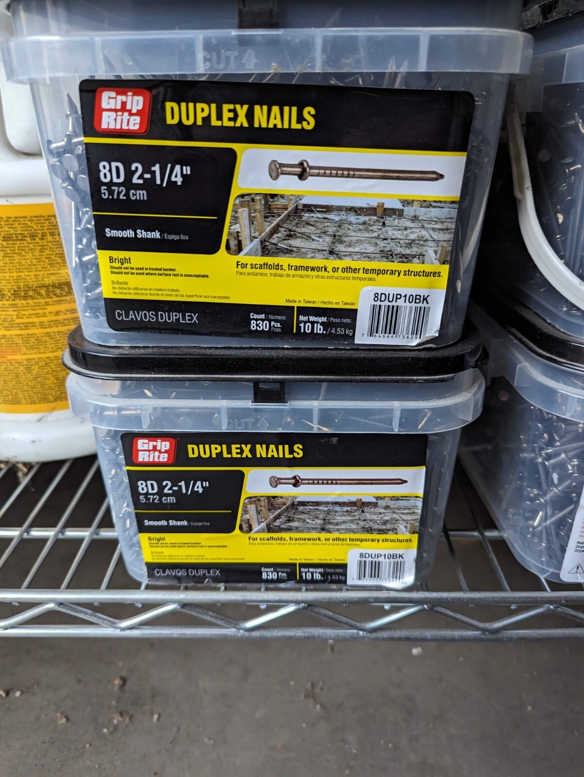 Grip-Rite 8d x 2-1/4 In. Duplex Nails - 20 lb Total gallery