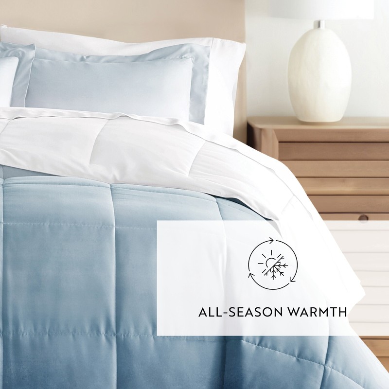 Kaycie Gray Patterned Reversible Comforter Set gallery