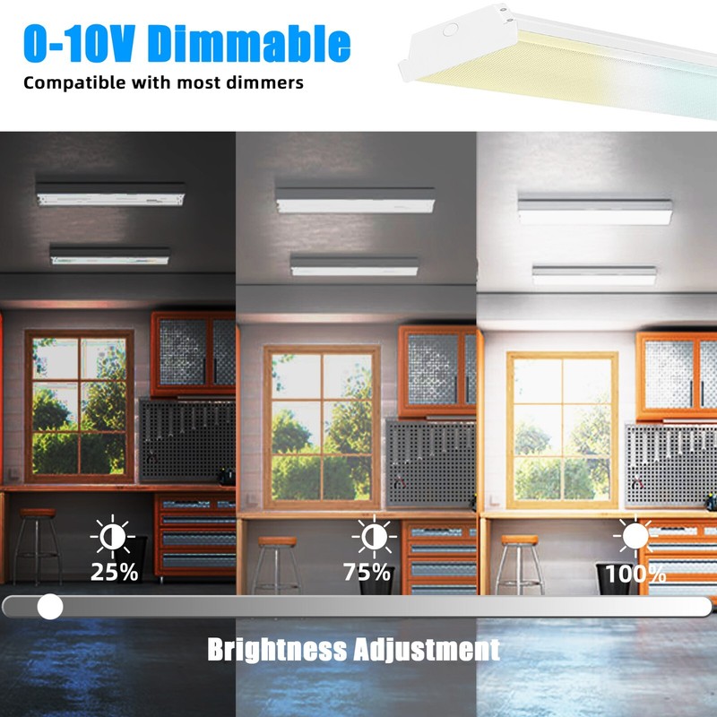 4FT LED Wraparound 40 Watts Wrap Light, 4 Foot LED Shop Lights for Garage 3 PACK gallery