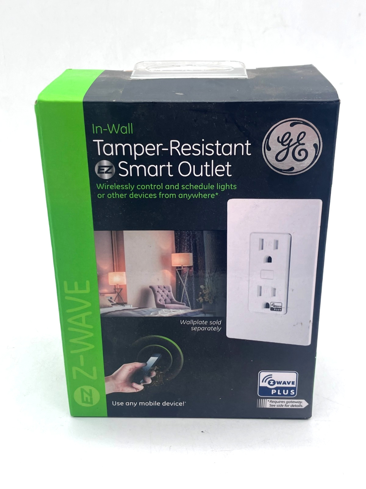 GE Enbrighten In-Wall Z-Wave Plus White Tamper-Resistant Smart Outlet New gallery