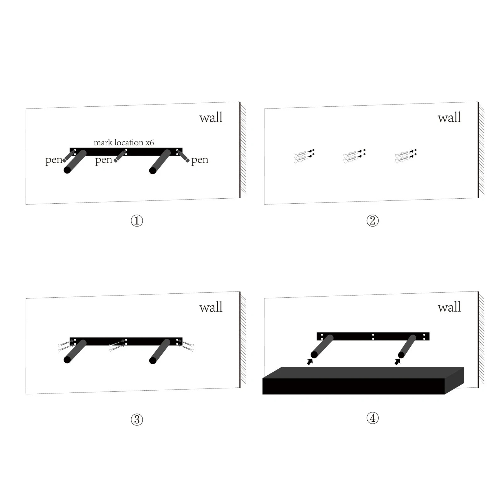 Floating Shelves 18.11" Wall Mounted Wood Shelves for Bathroom, Bedroom, Living gallery