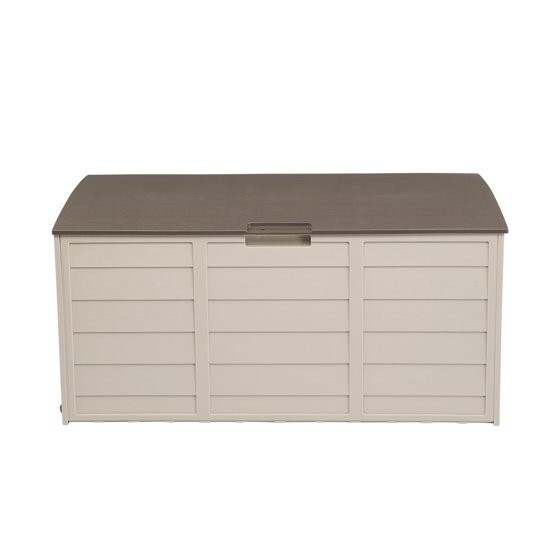 75 Gal Outdoor Deck Box Storage Chest Plastic Garden Tools Cushions Toys NEW gallery