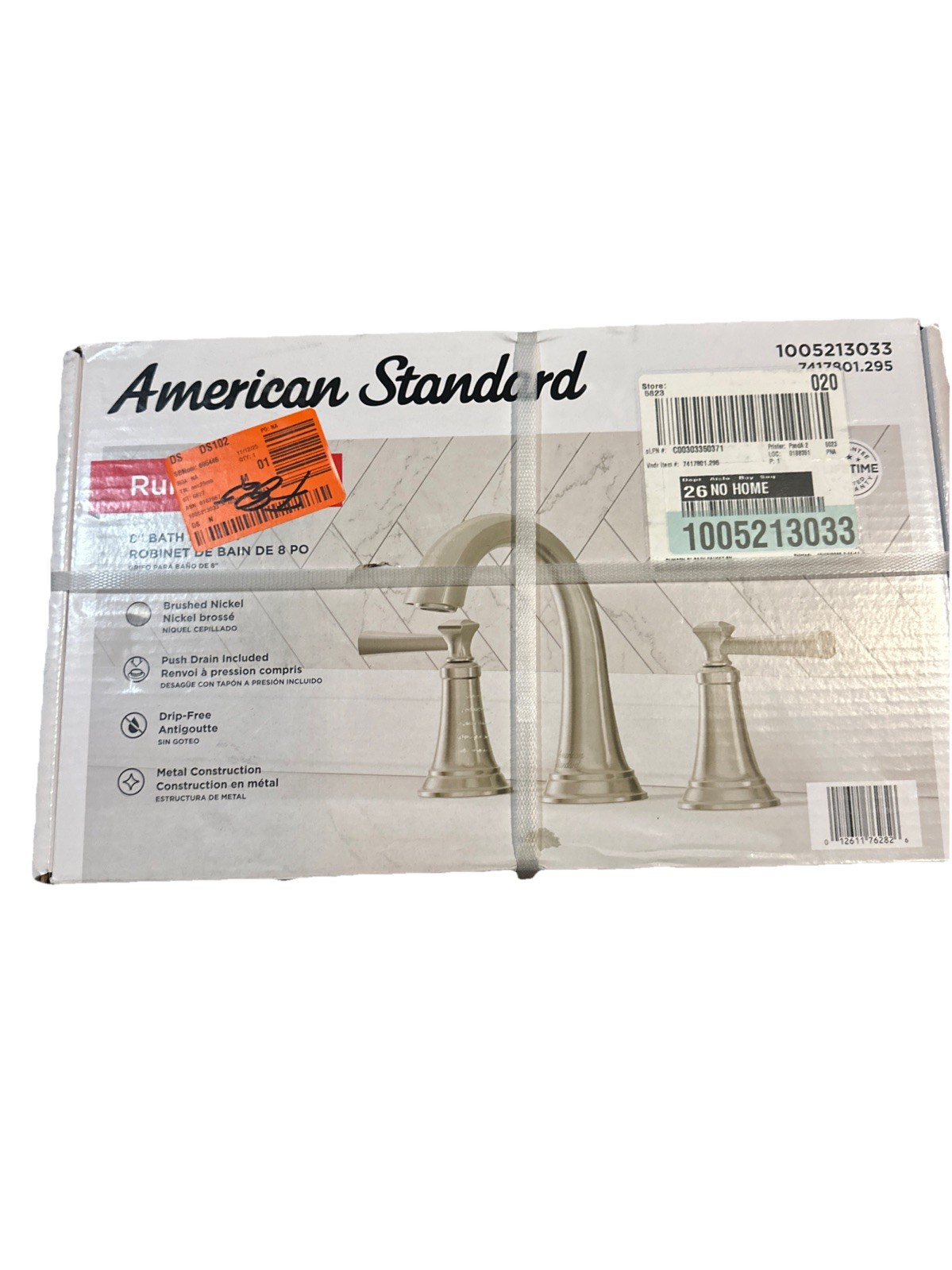 American Standard Rumson 8" 2-Handle Widespread Bathroom Faucet - Brushed Nickel gallery