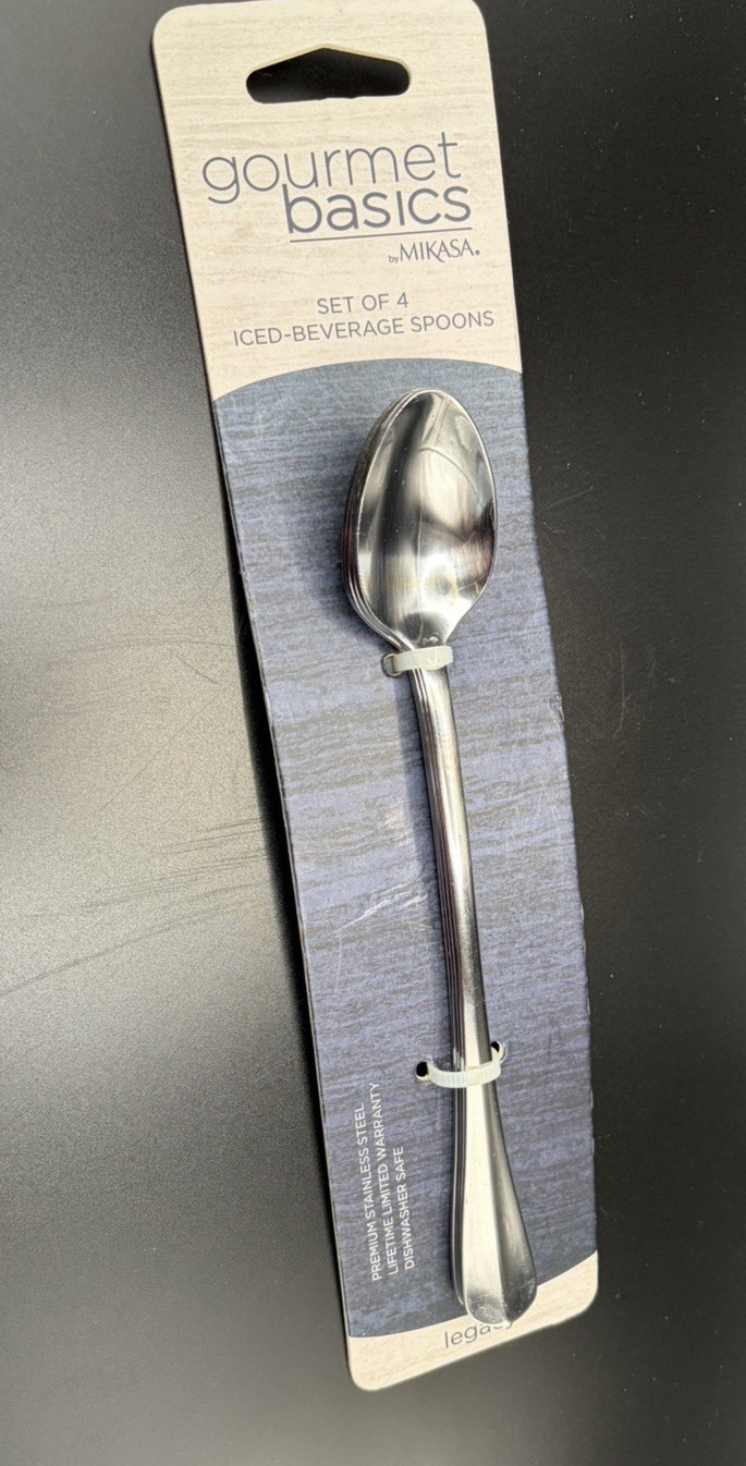 Mikasa Legacy Stainless Iced Tea Spoons 18/0 - 4 in Pack gallery