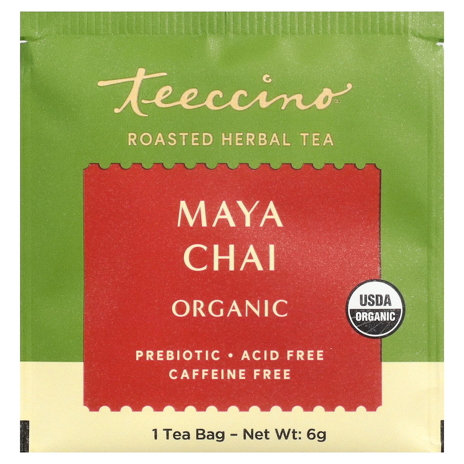 Organic Roasted Herbal Tea, Maya Chai, Caffeine Free, 25 Tea Bags, 5.3 oz (150 gallery