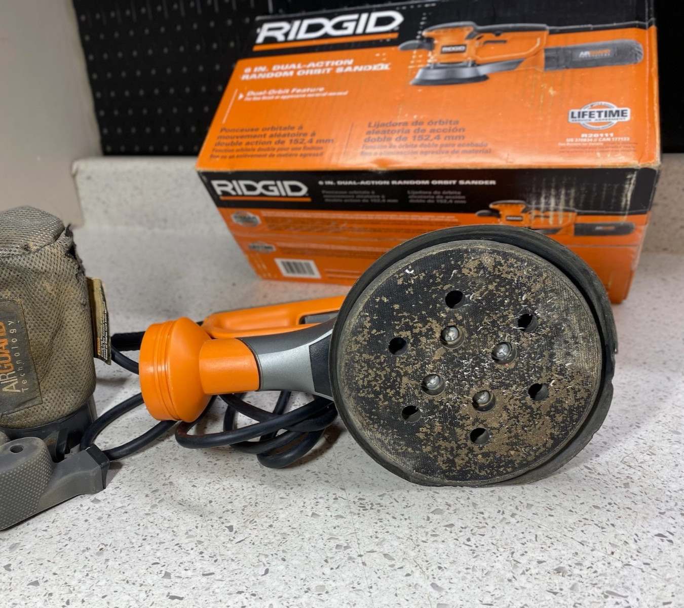 RIDGID Corded 120V Variable-speed Random Orbit Sander R26111 gallery