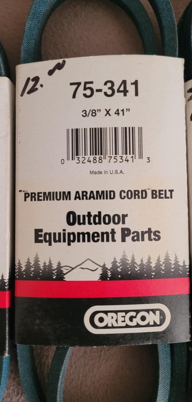 Oregon Replacement 3/8" Width Belts by Size gallery
