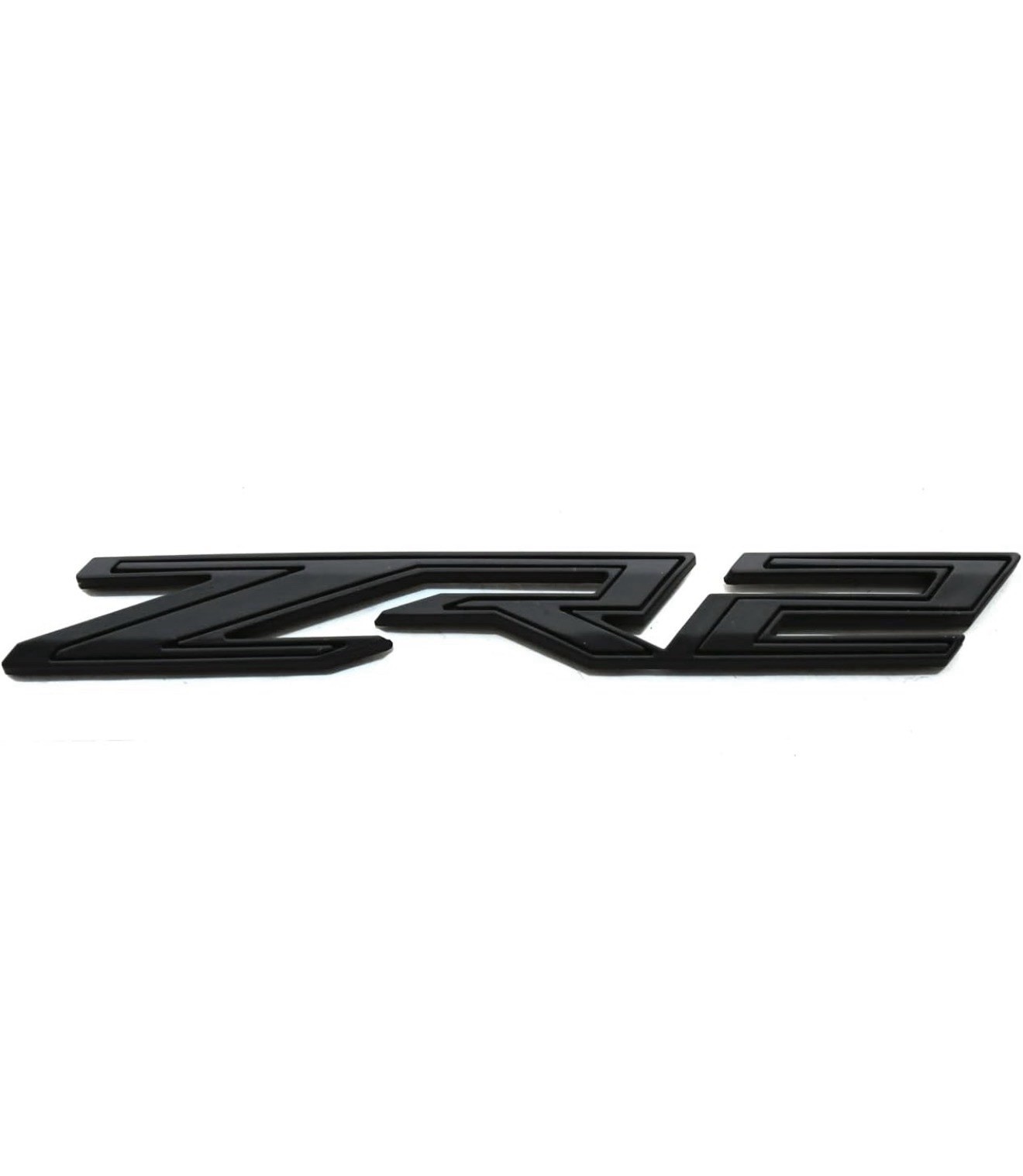 1pc Rear Tailgate ZR2 Emblem Sticker 3D Badge Replacement for 2019+ Matte Black gallery