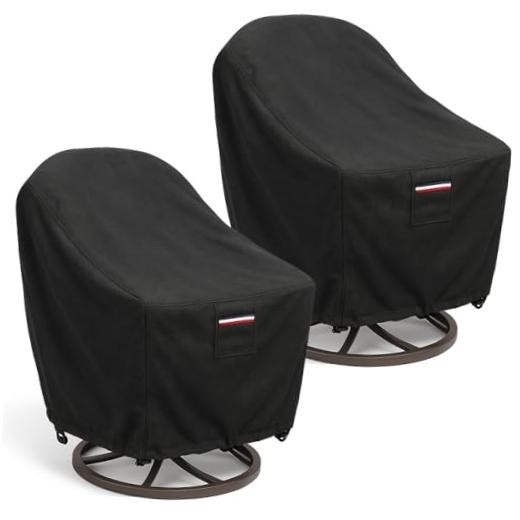 Waterproof Patio Chair Covers, 28W x 33D x 36H inches 28 x 32 x 36 inches Black gallery