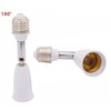 E27 to E27 Lamp Base Extension Socket 180 Degree Rotation Light Holder gallery