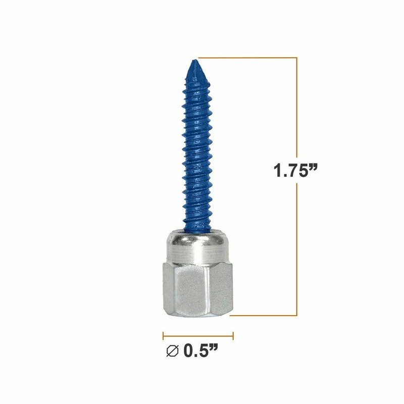 Sammys CST 2 1/2 Inch Vertical Thread Rod 5/16 x 1-3/4 Inch Screw Steel 100Piece gallery