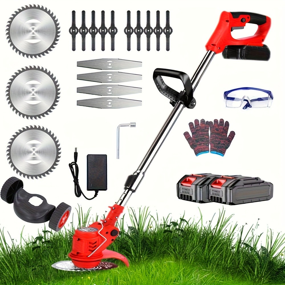 Cordless Electric Mower, Multifunctional Lawn Cutter for Home Small Business Use