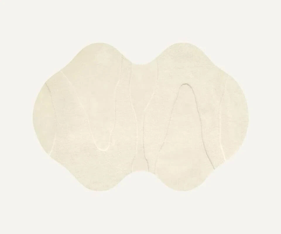 Irregular Shape High & Low Pile, Hand-Tufted 100% Wool Soft Area Rug Carpet gallery