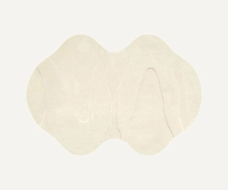 Irregular Shape High & Low Pile, Hand-Tufted 100% Wool Soft Area Rug Carpet gallery