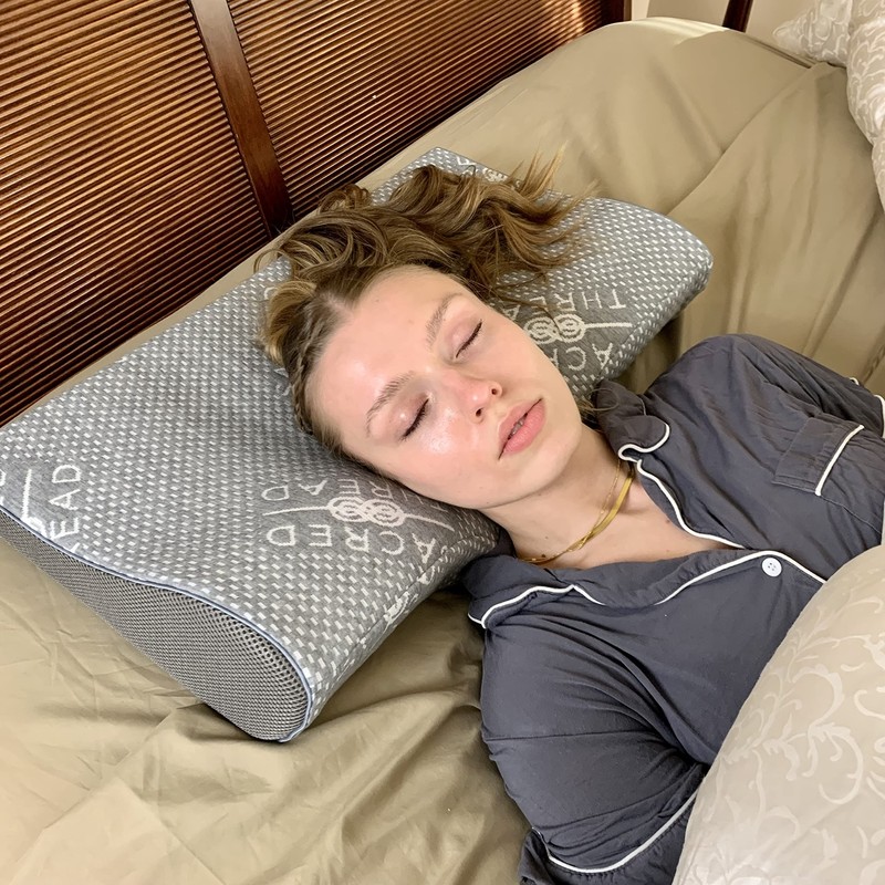 Sacred Thread Contour Memory Foam Pillow Ergonomic Cervical Pillow gallery