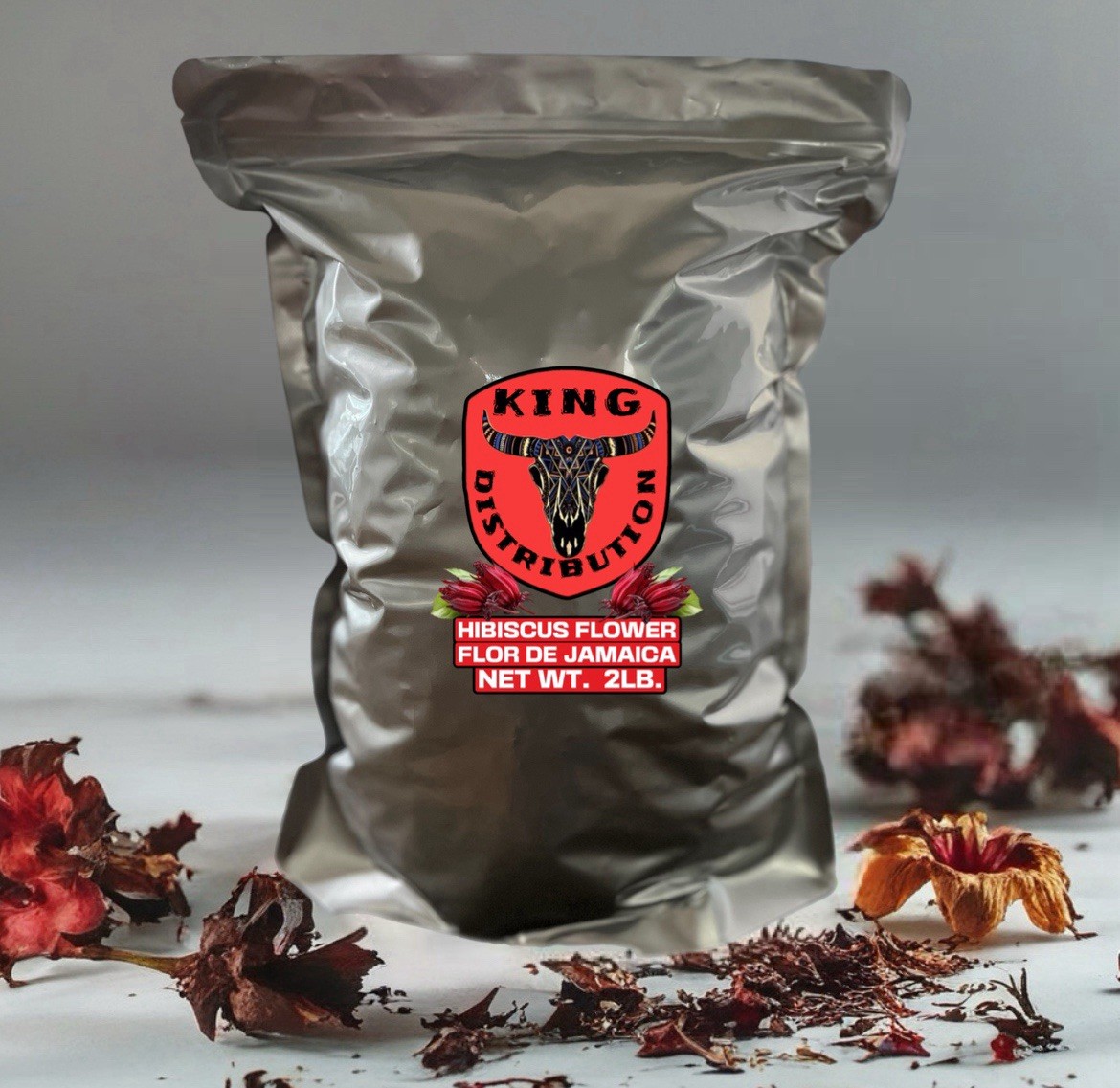 Hibiscus Tea - 2 Pound - Cut and Dried Natural Hibiscus Flowers "Jamaica" gallery