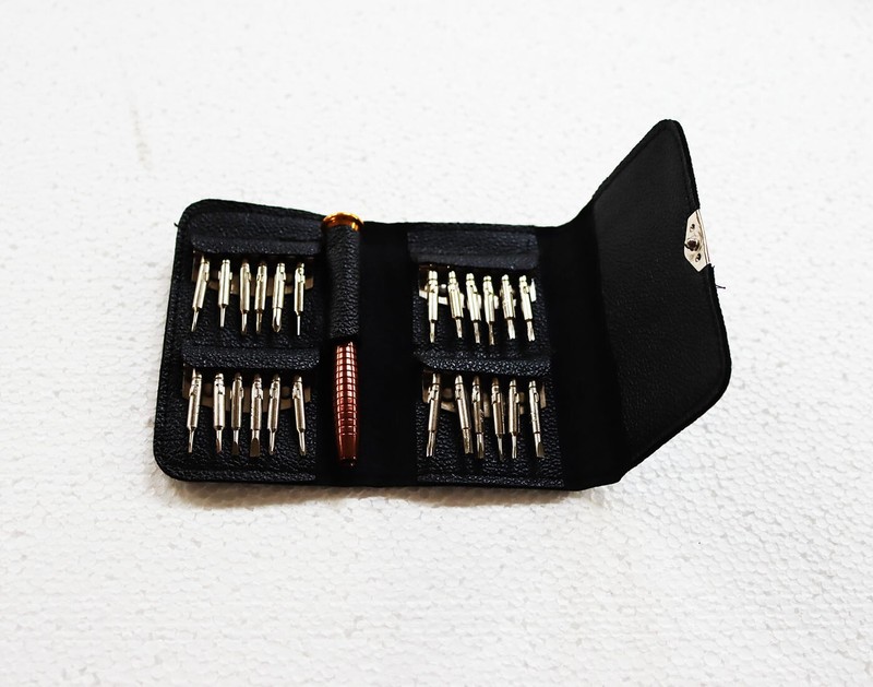 25 in 1 Screwdriver Set Precision Repair Tool Leather Kits for PC&Watch Repair gallery