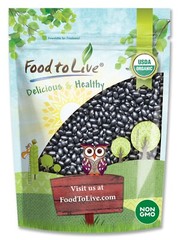 Organic Black Beans – Sproutable, Non-GMO, Kosher, Raw, Vegan – by Food to Live