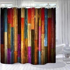 Shower Curtains Waterproof Polyester Fabric,Large Width Bright Partition Curtain