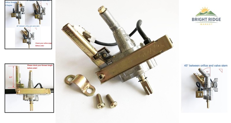 BBQ Grill Gas Valve, 45° Angle Design, Stainless Steel for Long Lasting Use gallery