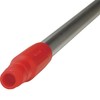 Vikan 29374 59" Color Coded Handle, 1 1/4 In Dia, Red, Aluminum gallery