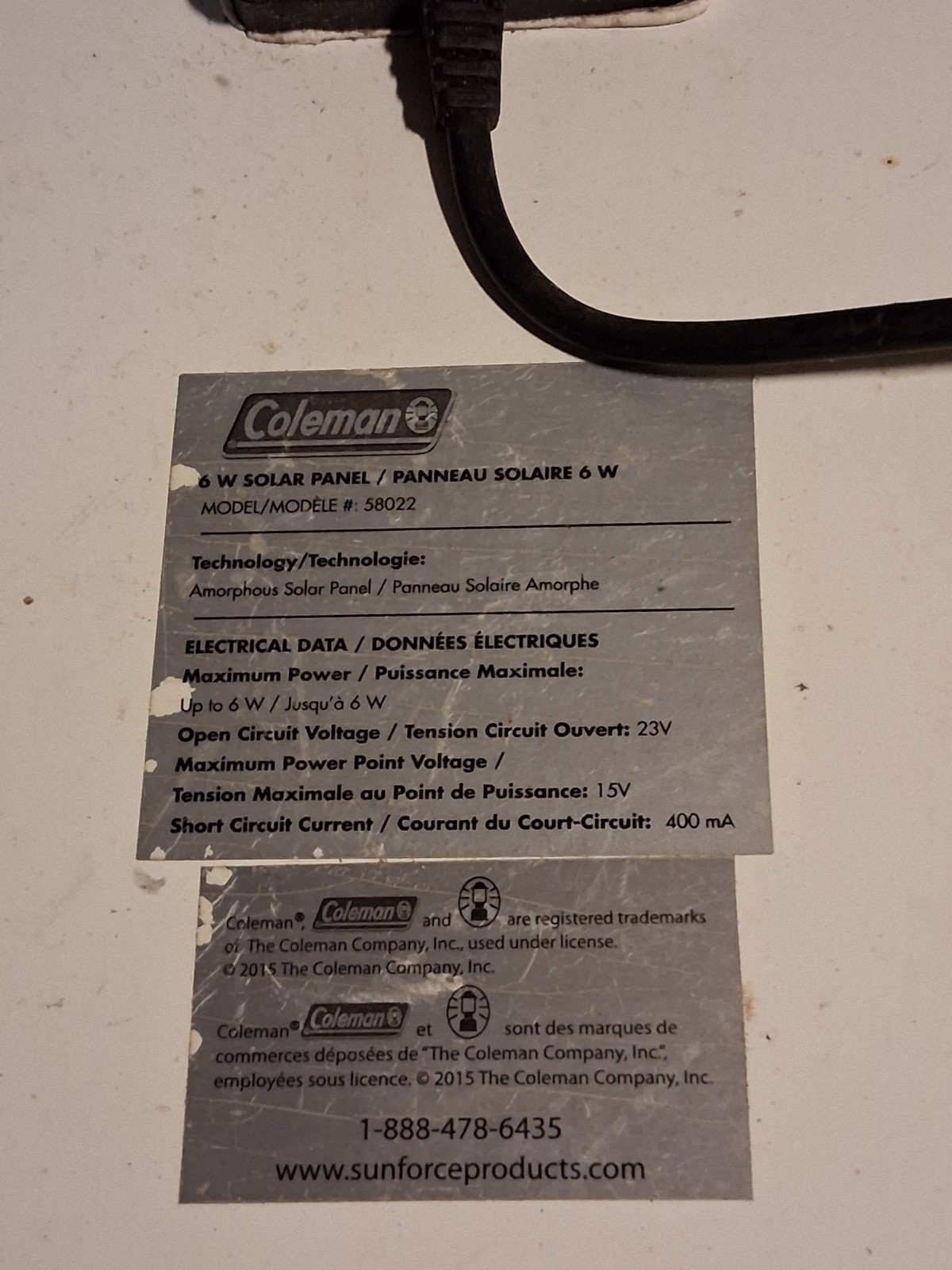 Coleman Solar Panel #58022 6w 12v gallery