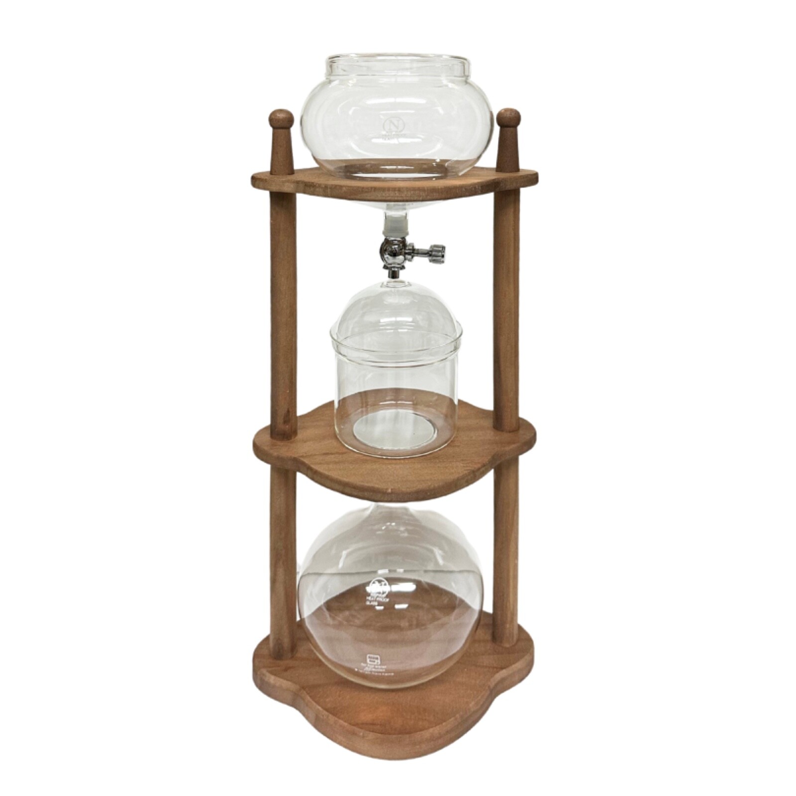 Nispira Iced Coffee Dripper Cold Brew Drip Tower Coffee Maker Wooden 6-8 Cup gallery