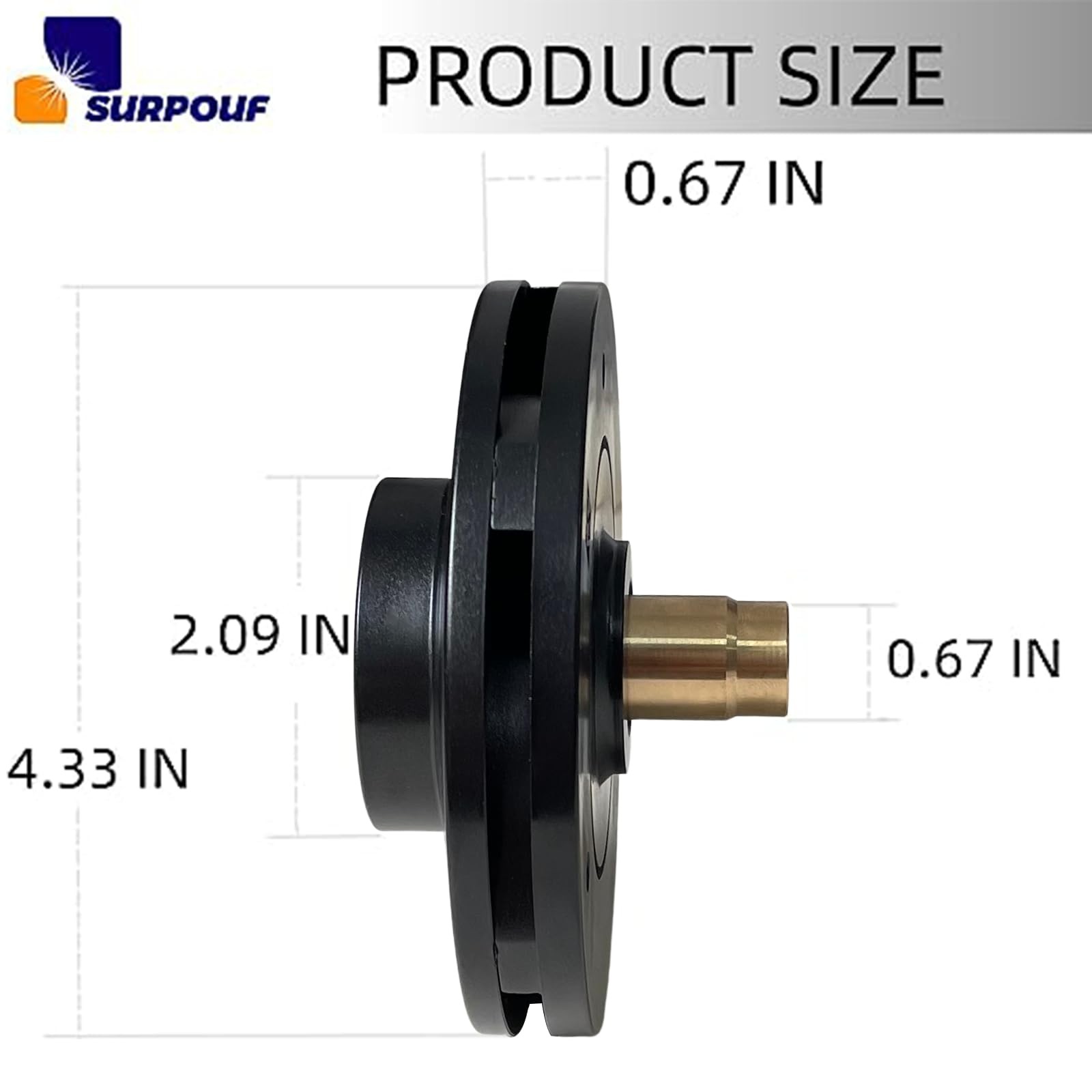 Surpouf Spx2610C Fits For Hayward Super Pump Impeller Sp 2600 2600X Series gallery