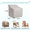 MR.COVER Waterproof Patio Chair Covers 35W x 38D x 31H Beige 2-Pack a gallery