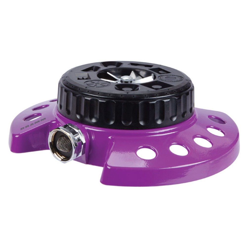 Dramm 10-15020 Assorted Colors 9-Water Pattern Metal ColorStorm Turret Sprinkler gallery