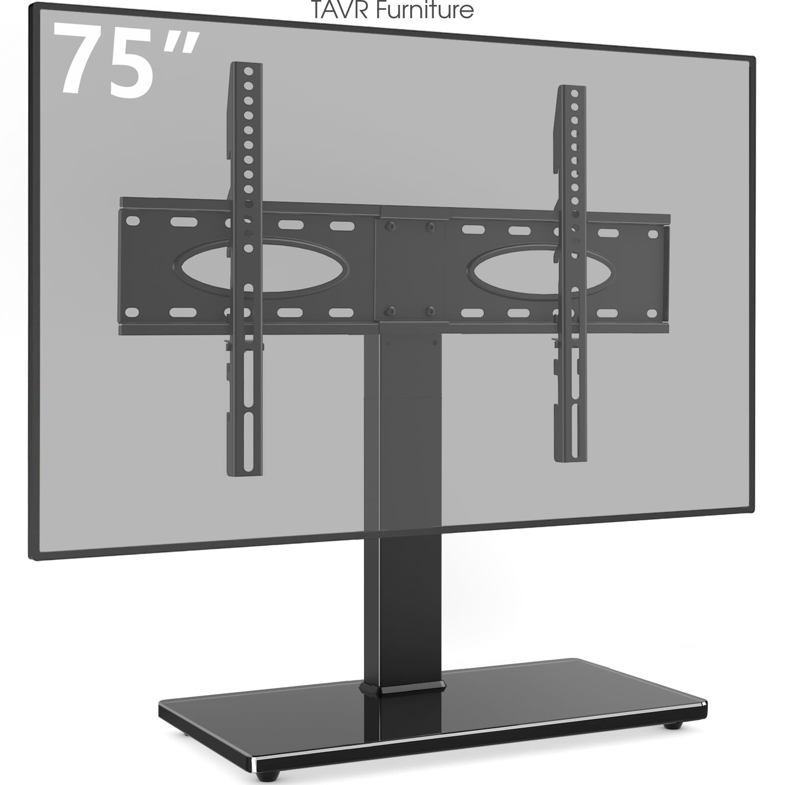 Swivel Tabletop TV Base Stand with Mount for 37 40 45 50 55 60 65 70 75 inch TV gallery