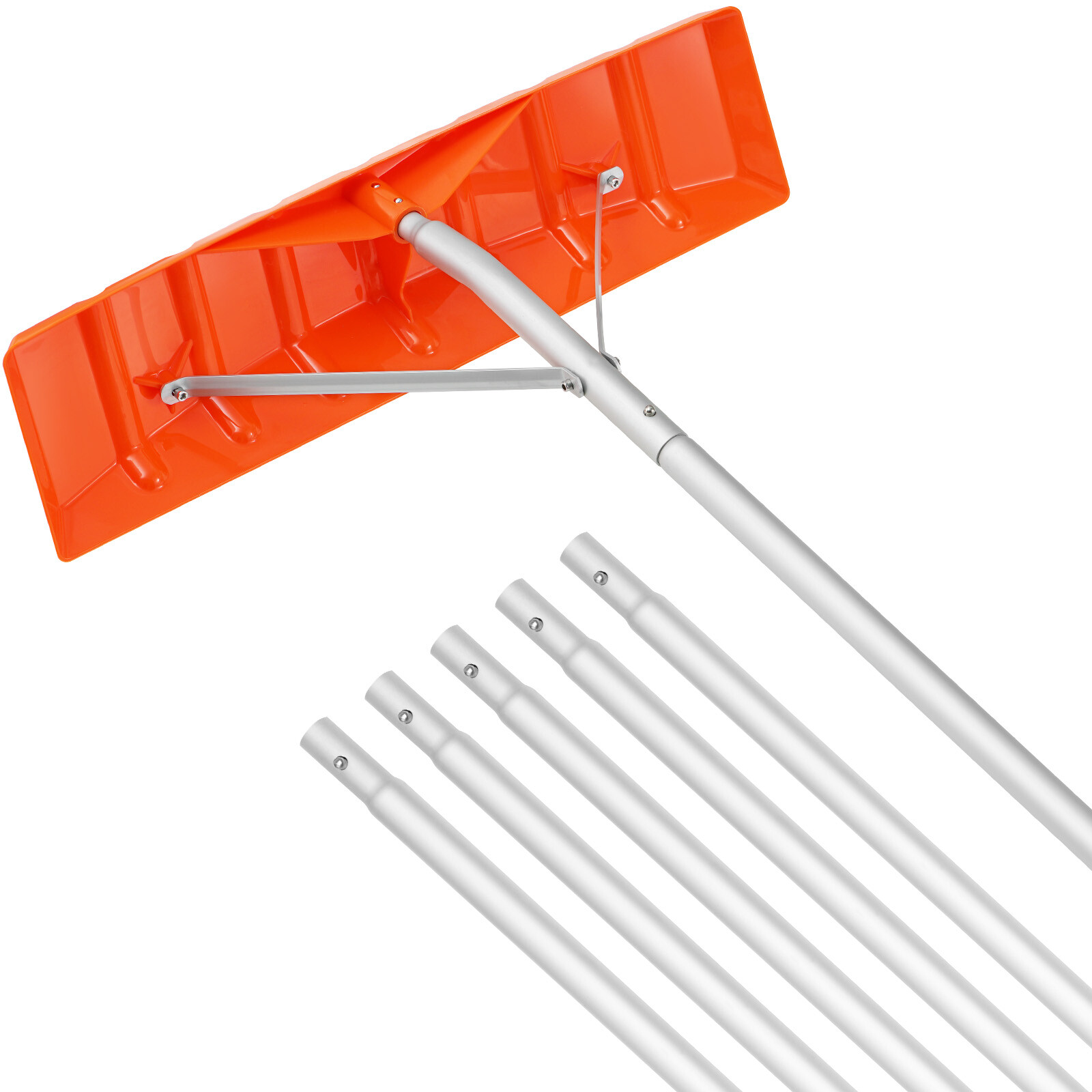 VEVOR Snow Rake 25'' ABS Blade Snow Removal Tool 21ft Aluminium Roof Shovel gallery