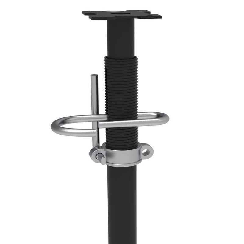 MetalTech Adjustable Shoring Jack Post 66-120 in Heavy Duty Steel 8850 lb Load gallery
