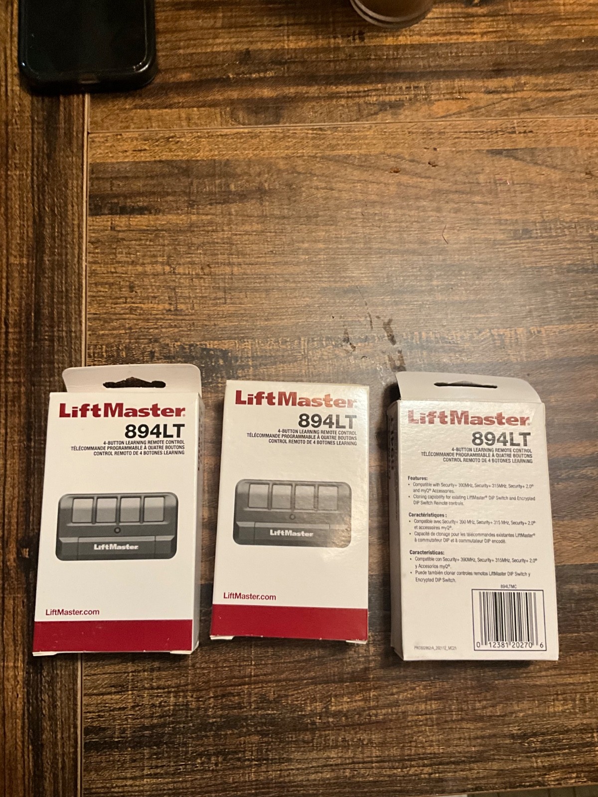 Chamberlain 894LT Remote Control Liftmaster 3-Pack 4-Button Remote Controls gallery