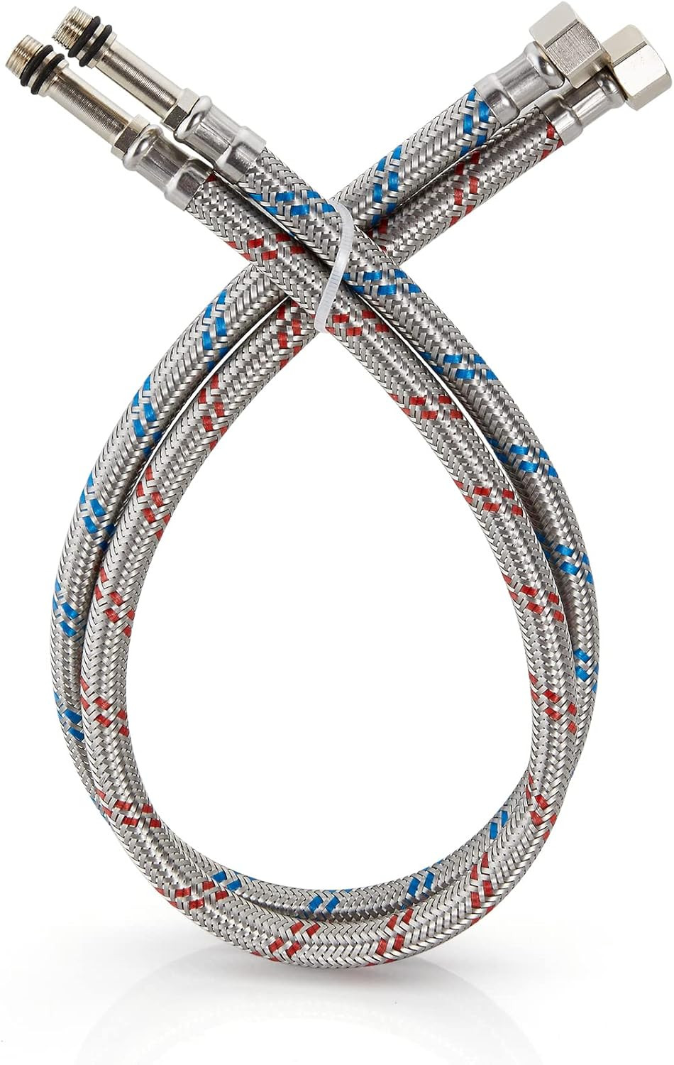 32-Inch Long Faucet Connector, Braided Stainless Steel Supply Hose 3/8-Inch Fema gallery