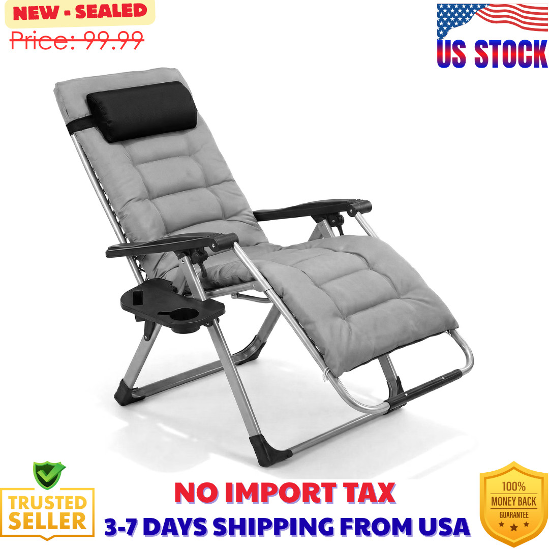 Zero Gravity Chair 440lbs Capacity,Foldable for Outdoor,Outdoor Sun Lounge Chair gallery