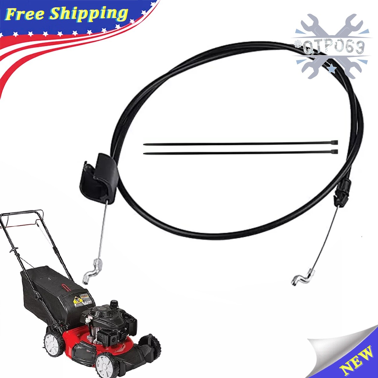 Brake Stop Cable For B&S Poulan Craftsman Push Lawn Mower 290699 183281 gallery